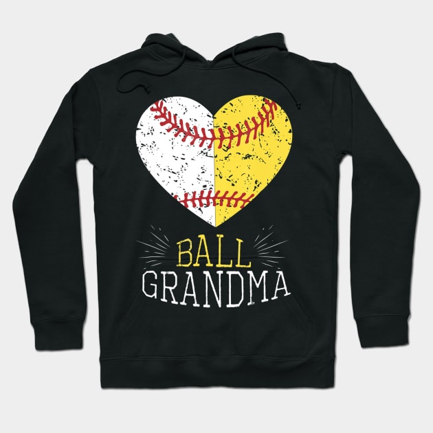 Mom Funny Baseball Shirt Ball Grandma Softball Hoodie by Chicu